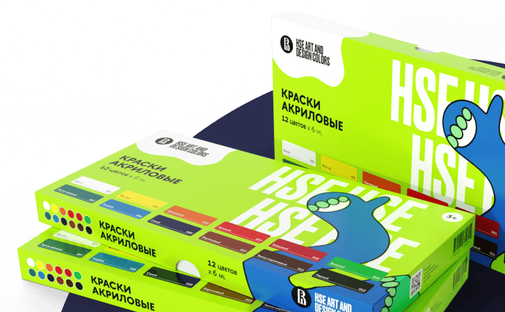 Художественные краски «13 историй» и «HSE ART & DESIGN COLORS»