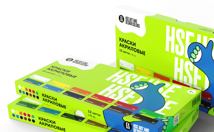 Художественные краски «13 историй» и «HSE ART & DESIGN COLORS»